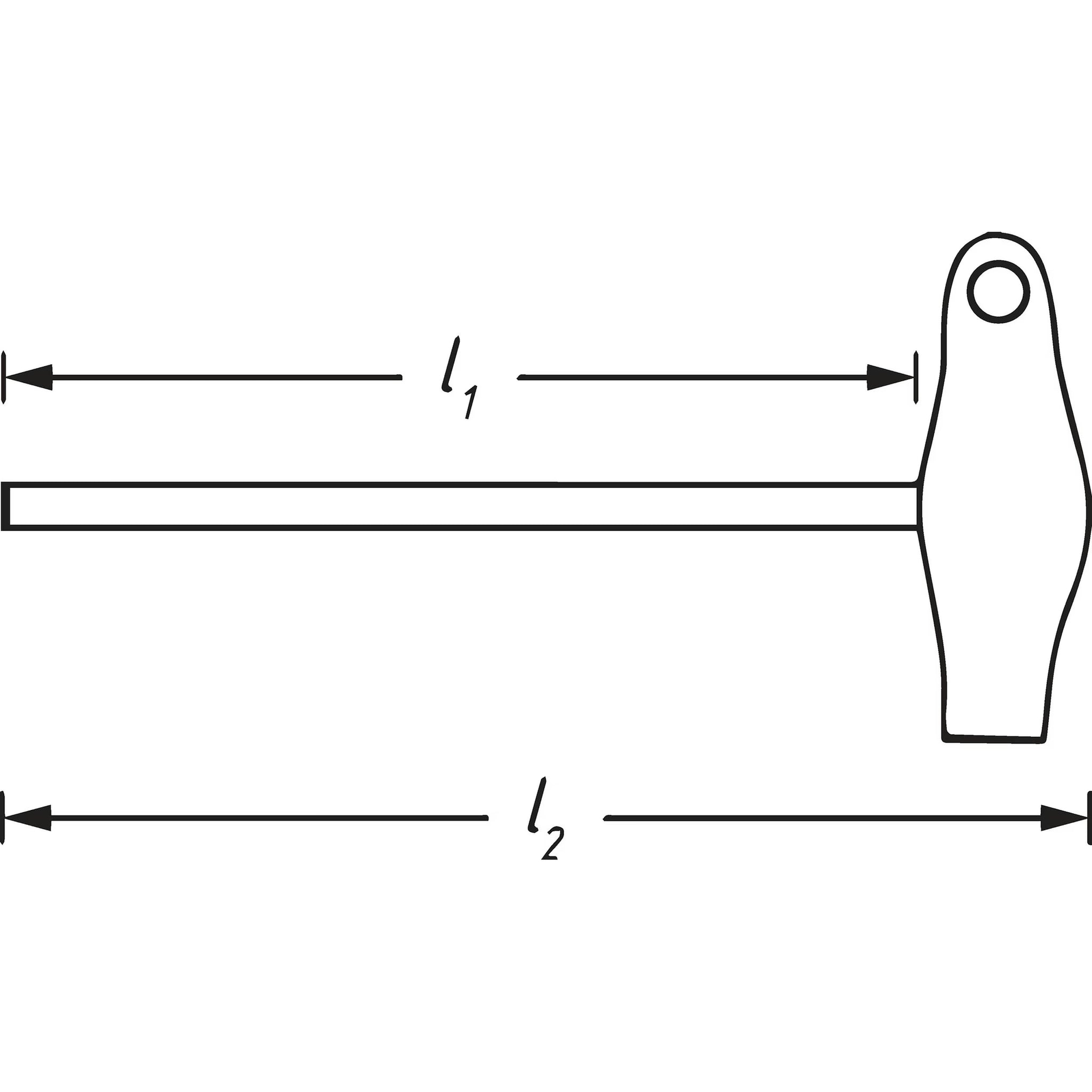 Hazet 866BH-14 Telescopic bit holder with T-handle