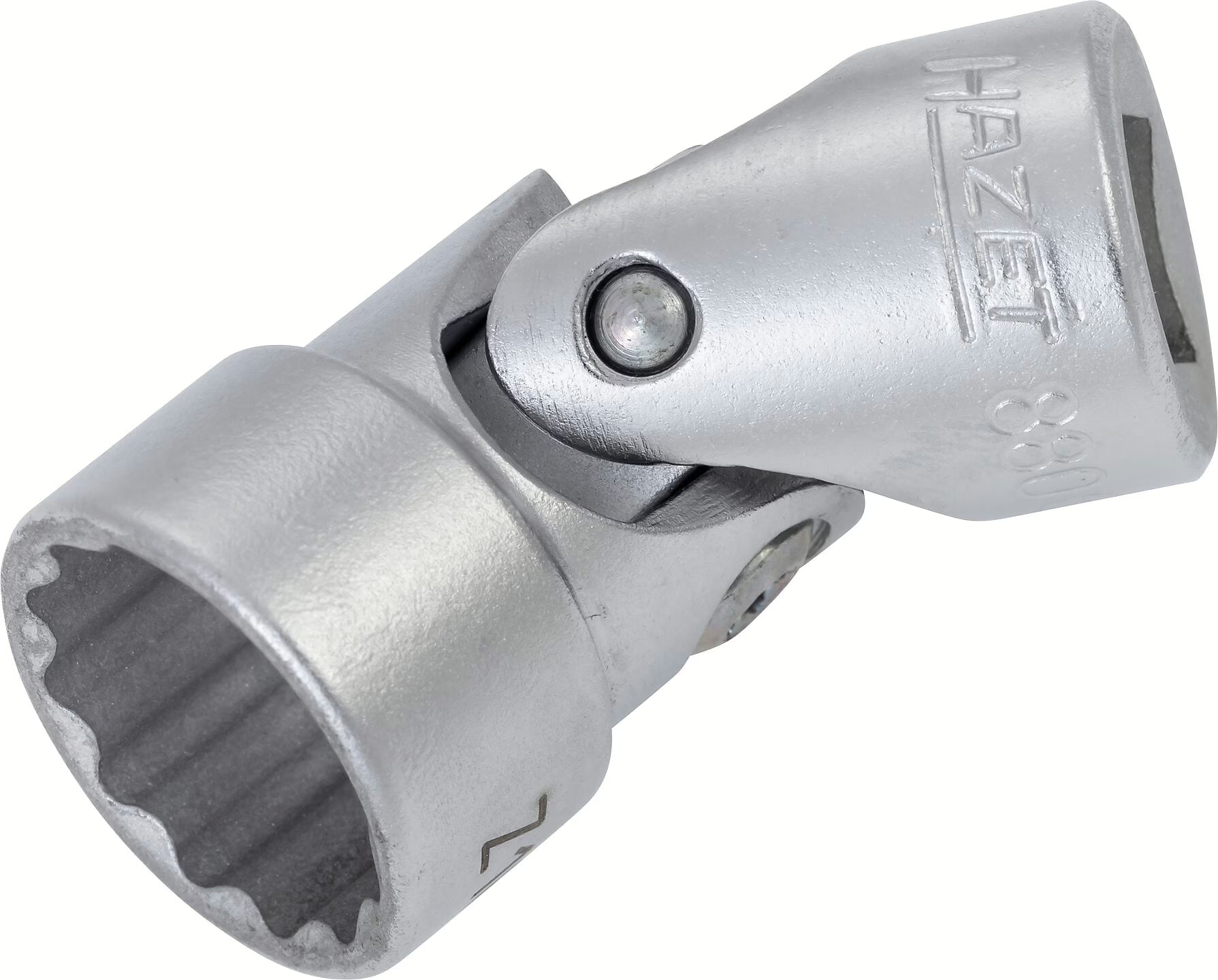 Hazet 880G-12 3⁄8″ Universal joint socket ∙ Outside 12-point traction profile ∙ 16 mm