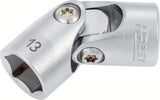 Hazet 880G-13 3⁄8″ Universal joint socket ∙ Outer 6-point traction profile ∙ 13 mm