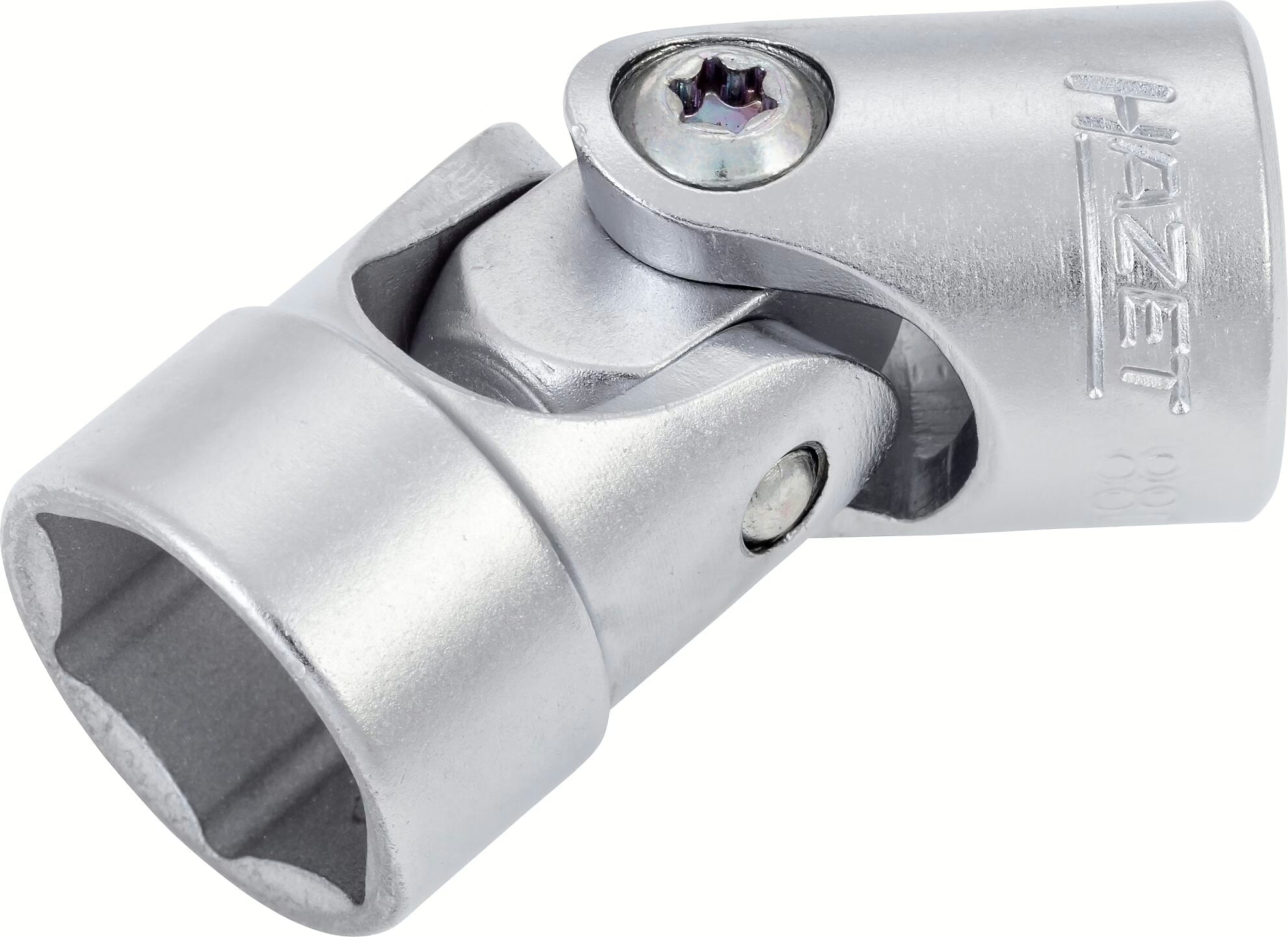 Hazet 880G-15 3⁄8″ Universal joint socket ∙ Outer 6-point traction profile ∙ 15 mm