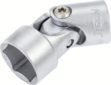 Hazet 880G-17 3⁄8″ Universal joint socket ∙ Outer 6-point traction profile ∙ 17 mm