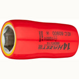 Hazet 880KV-14 3⁄8″ Socket ∙ with protective insulation ∙ Outside hexagon traction profile ∙ 14 mm