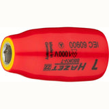 Hazet 880KV-7 3⁄8″ Socket ∙ with protective insulation ∙ Outside hexagon traction profile ∙ 7 mm