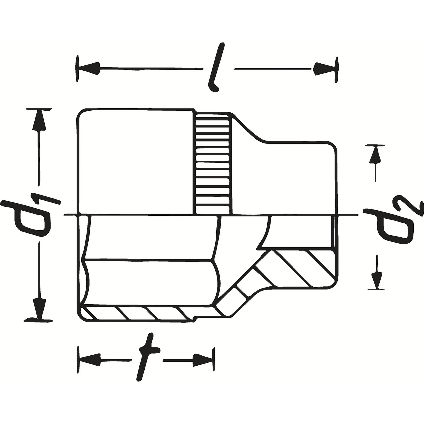 Hazet 880TZ-17 - 3⁄8″ Socket 12-Point Outside Traction Profile