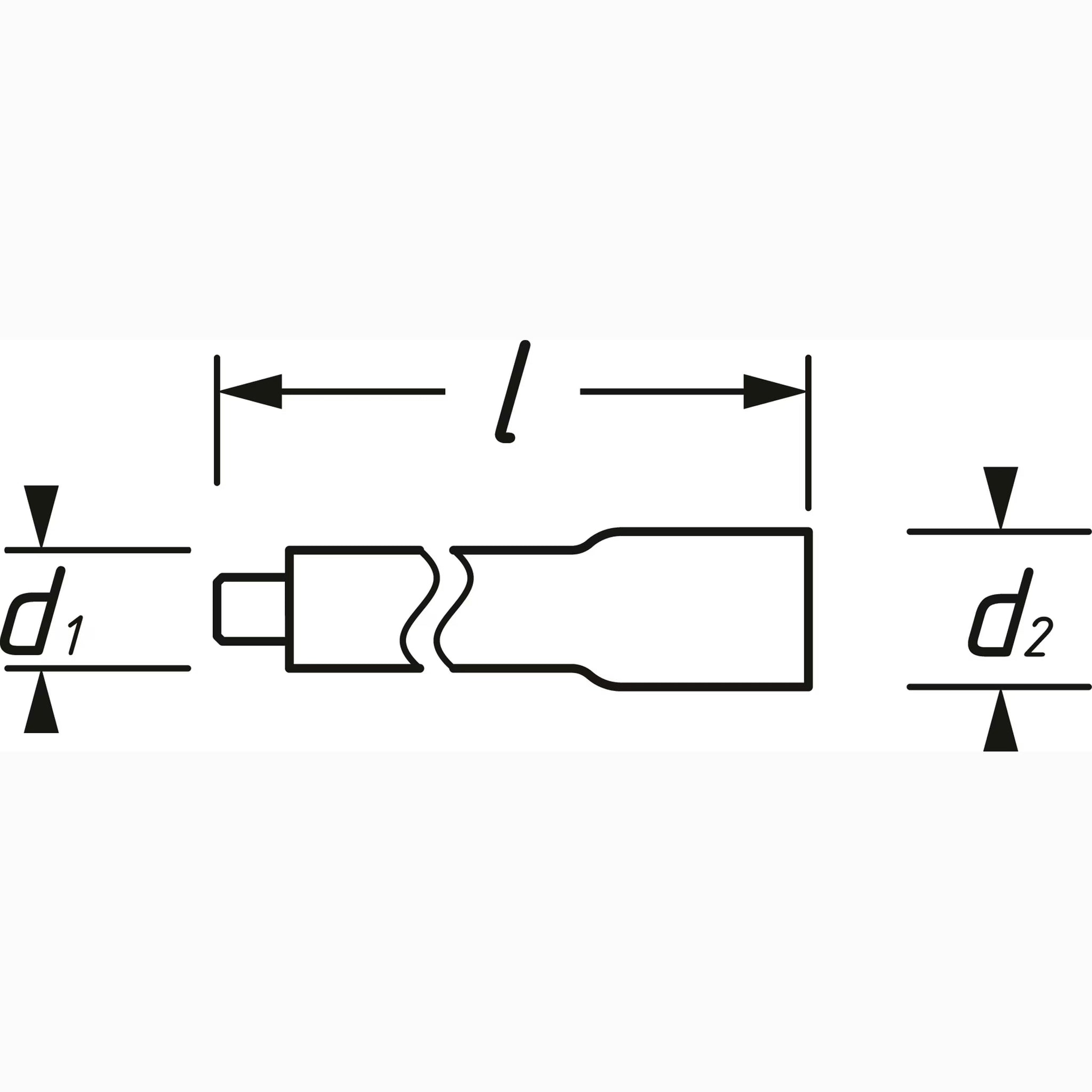 Hazet 8821KV-3 3⁄8″→3⁄8″ Extension ∙ with protective insulation ∙ Length: 90 mm