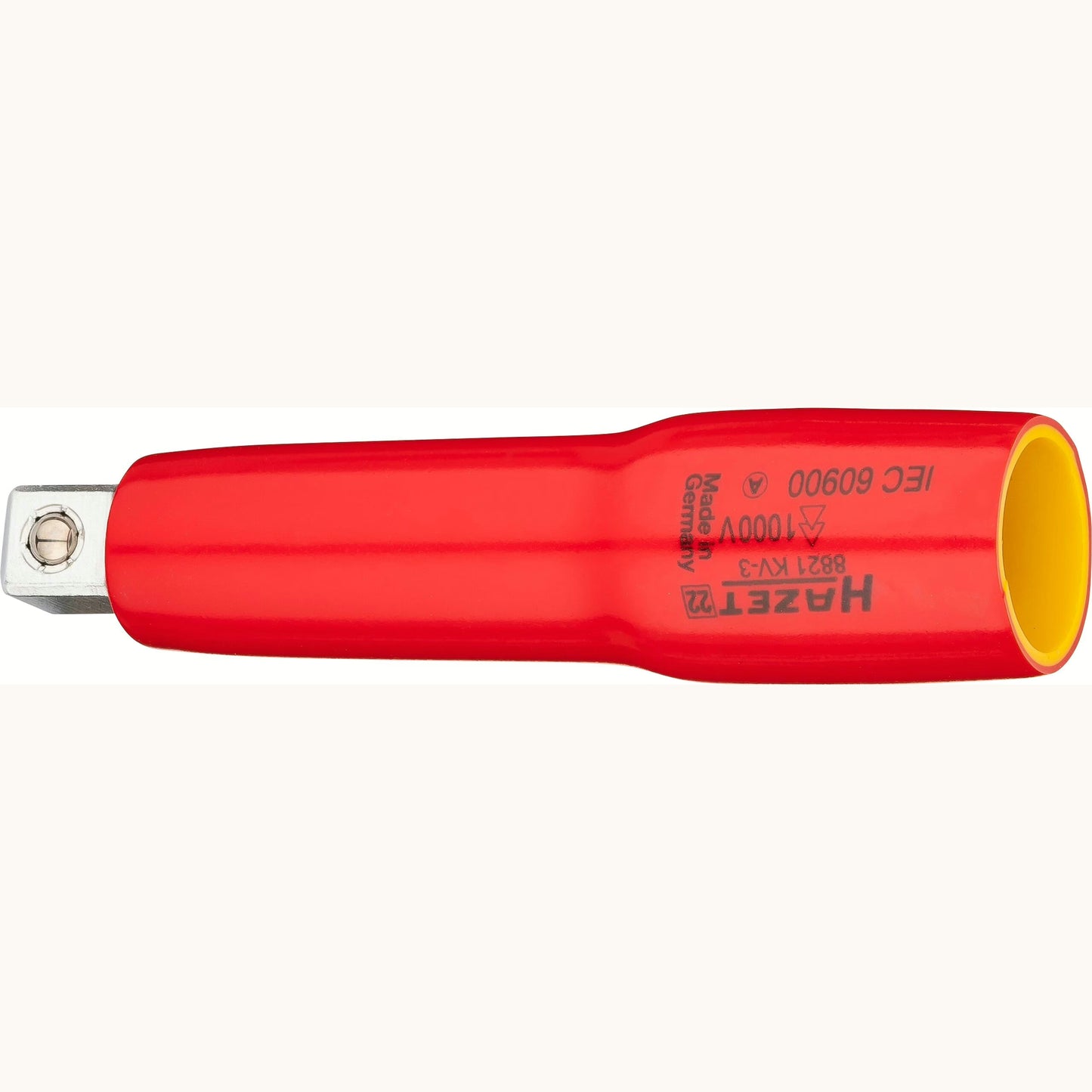 Hazet 8821KV-3 3⁄8″→3⁄8″ Extension ∙ with protective insulation ∙ Length: 90 mm