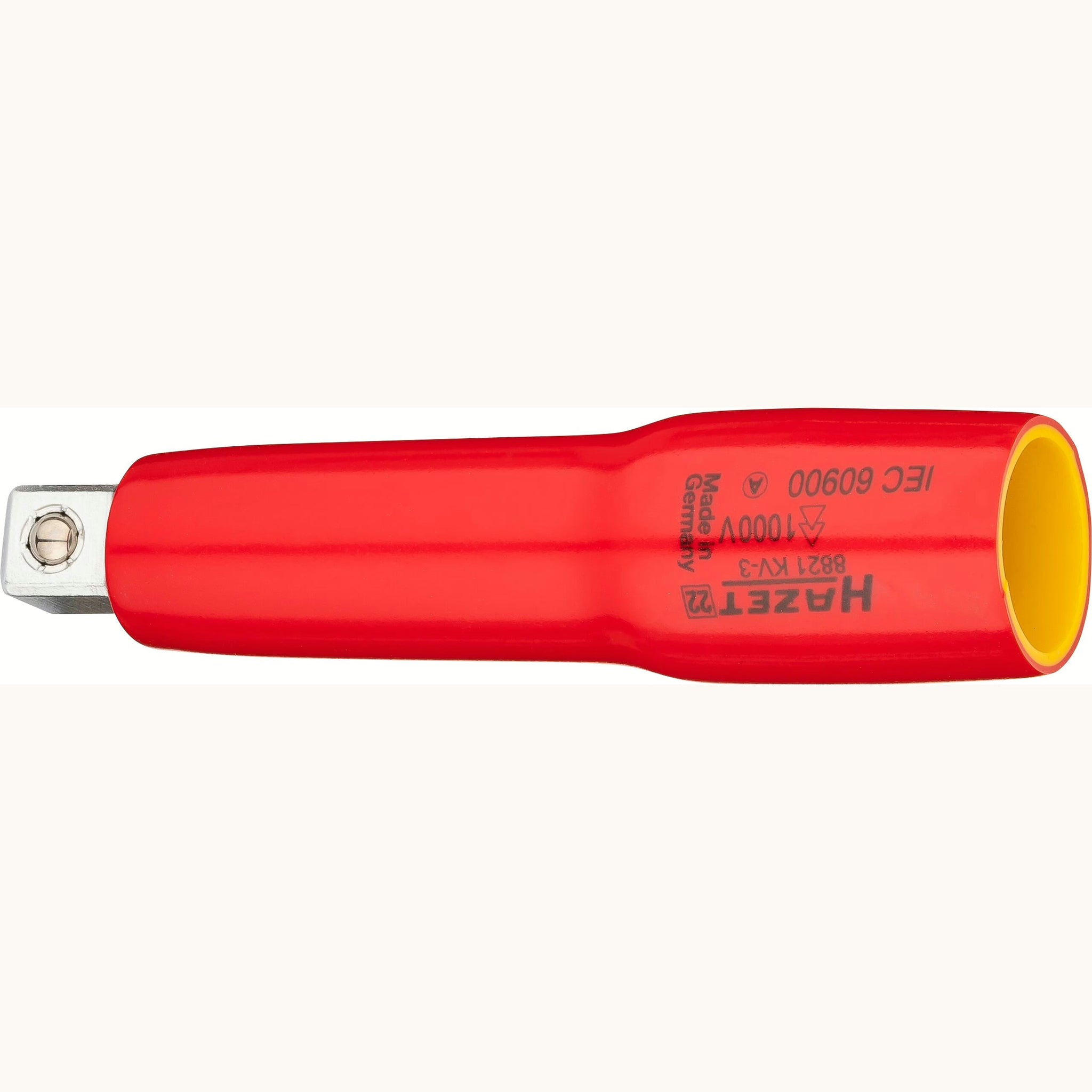 Hazet 8821KV-3 3⁄8″→3⁄8″ Extension ∙ with protective insulation ∙ Length: 90 mm