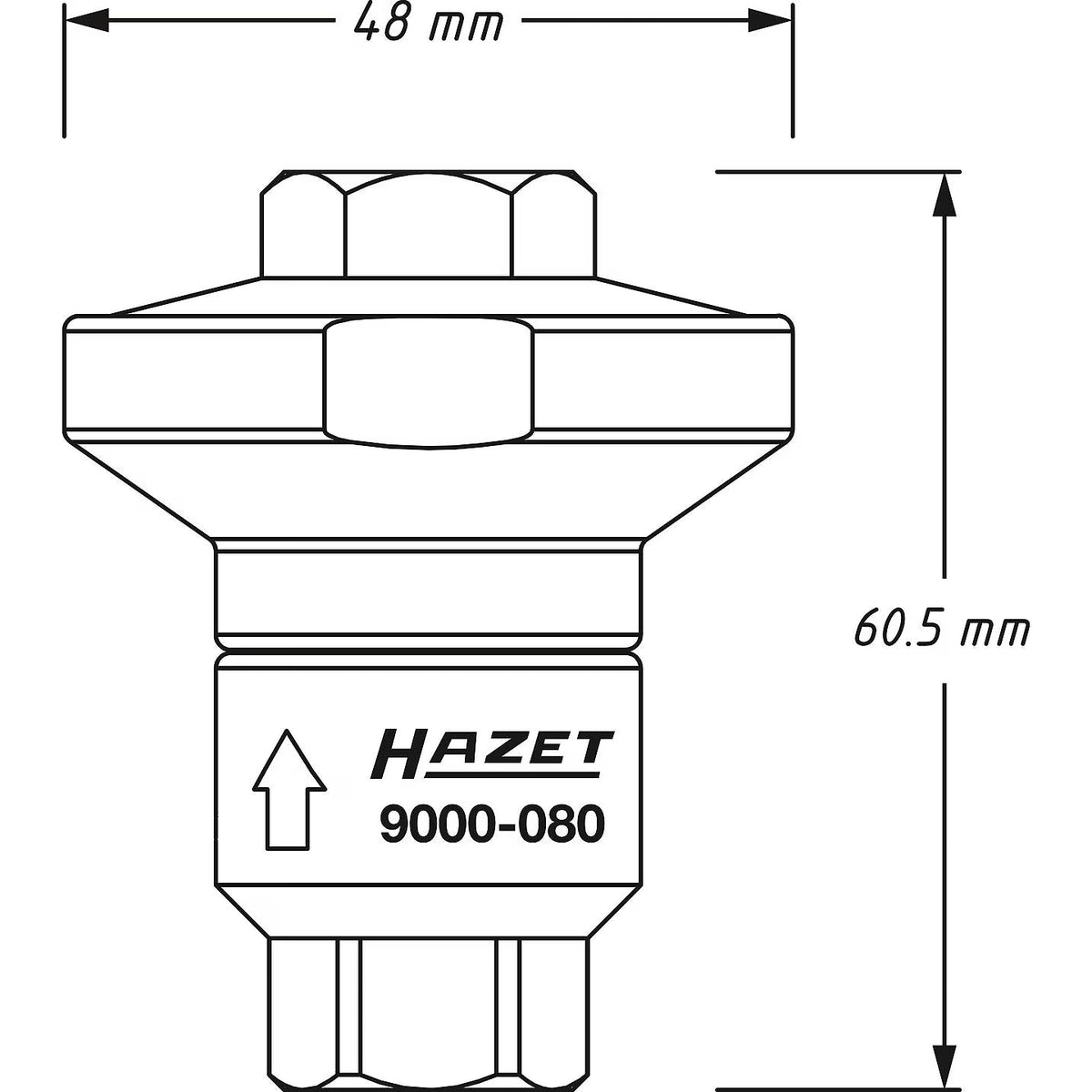 Hazet 9000-080 Compressed air reducer