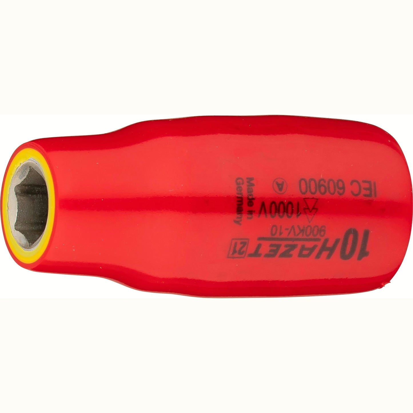 Hazet 900KV-10 1⁄2″ Socket ∙ with protective insulation ∙ Outside hexagon traction profile ∙ 10 mm