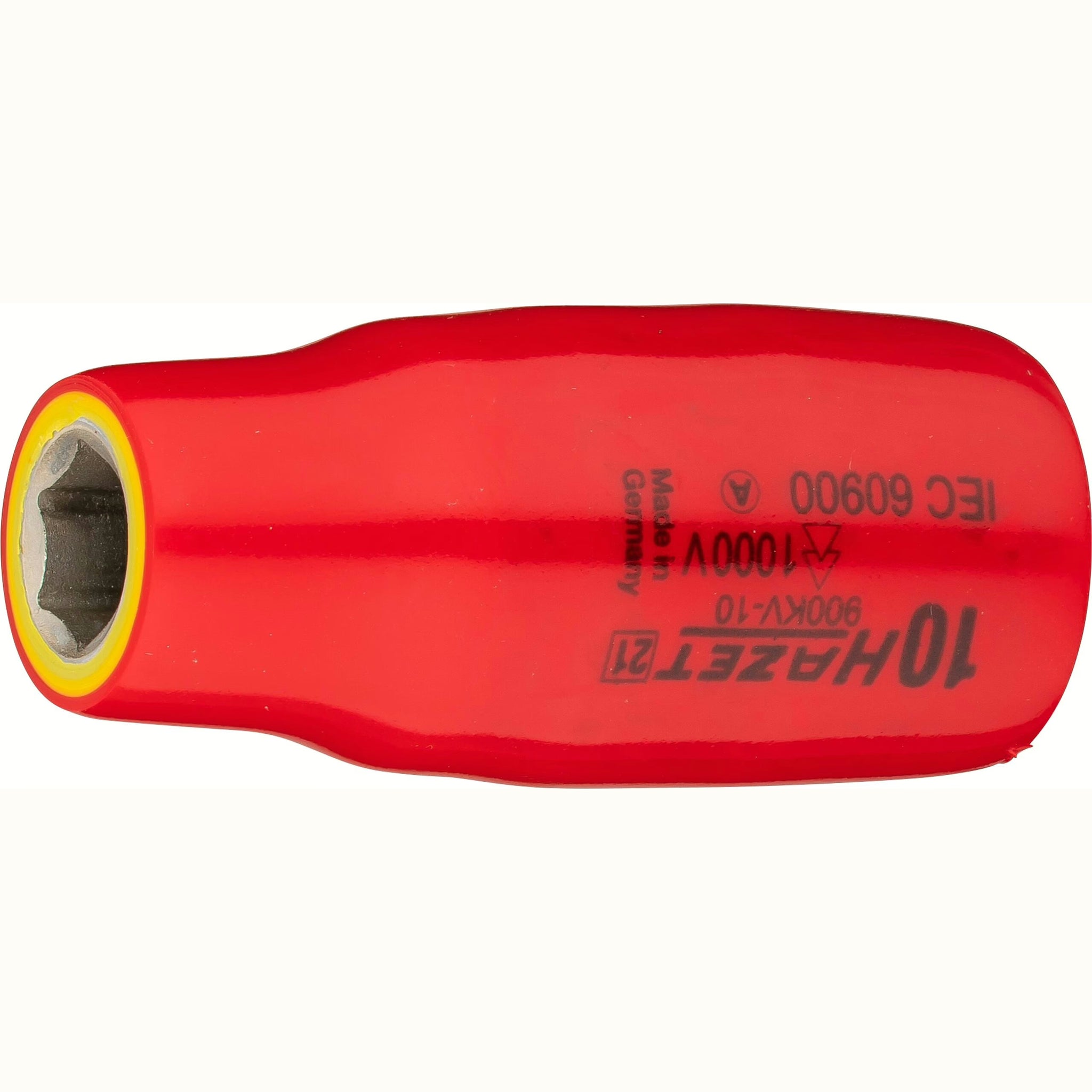 Hazet 900KV-10 1⁄2″ Socket ∙ with protective insulation ∙ Outside hexagon traction profile ∙ 10 mm