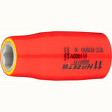 Hazet 900KV-11 1⁄2″ Socket ∙ with protective insulation ∙ Outside hexagon traction profile ∙ 11 mm