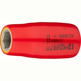 Hazet 900KV-12 1⁄2″ Socket ∙ with protective insulation ∙ Outside hexagon traction profile ∙ 12 mm