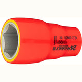 Hazet 900KV-24 1⁄2″ Socket ∙ with protective insulation ∙ Outside hexagon traction profile ∙ 24 mm