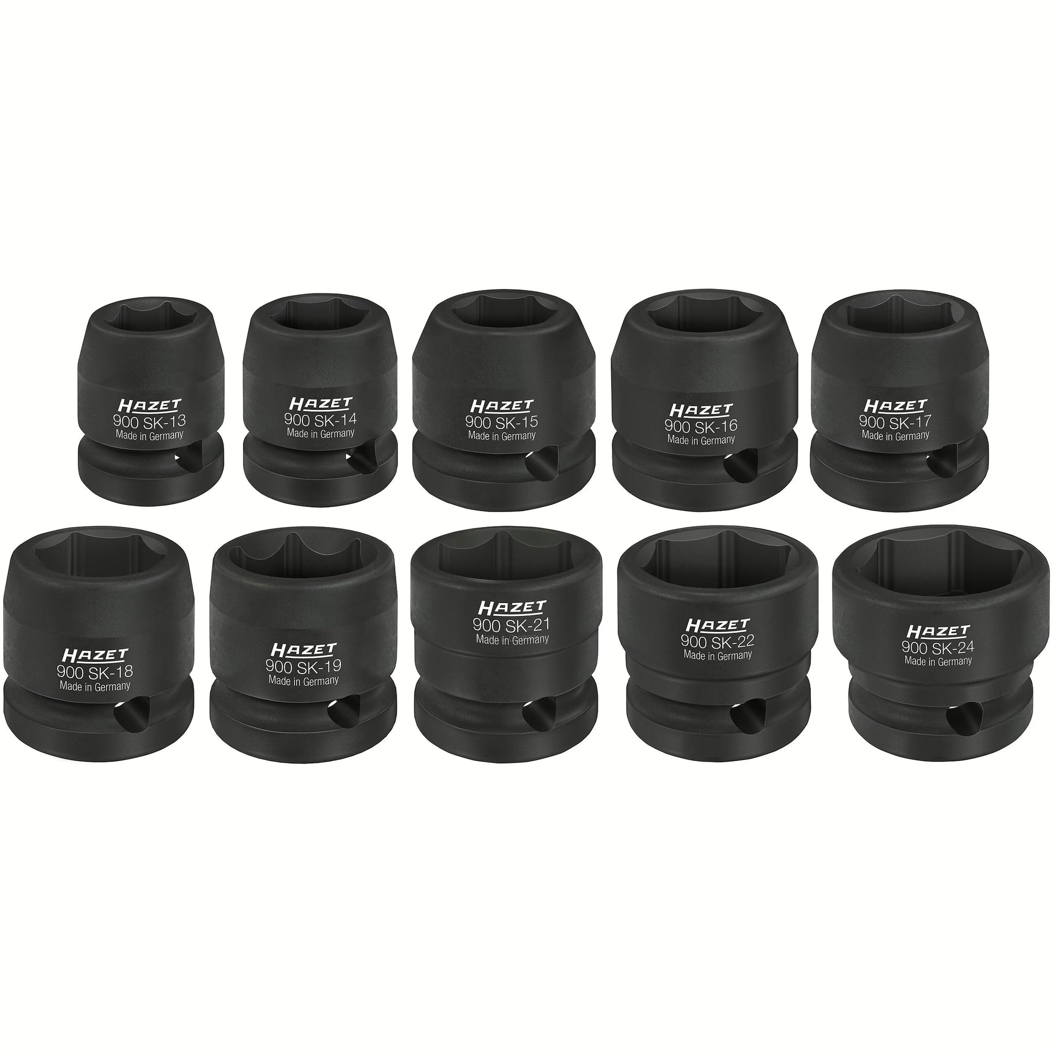 Hazet 900SK/10 1⁄2″ Impact socket set ∙ Outside hexagon traction profile