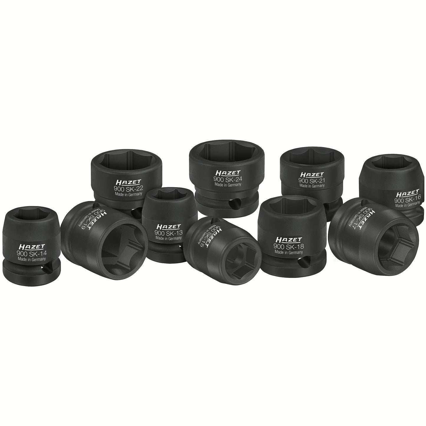 Hazet 900SK/10 1⁄2″ Impact socket set ∙ Outside hexagon traction profile