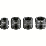 Hazet 900SK/4 1⁄2″ Impact socket set ∙ Outside hexagon traction profile