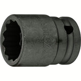 Hazet 900SZ-22 1⁄2″ Impact socket ∙ Outside 12-point traction profile ∙ 22 mm
