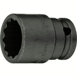 Hazet 900SZ-24 1⁄2″ Impact socket ∙ Outside 12-point traction profile ∙ 24 mm