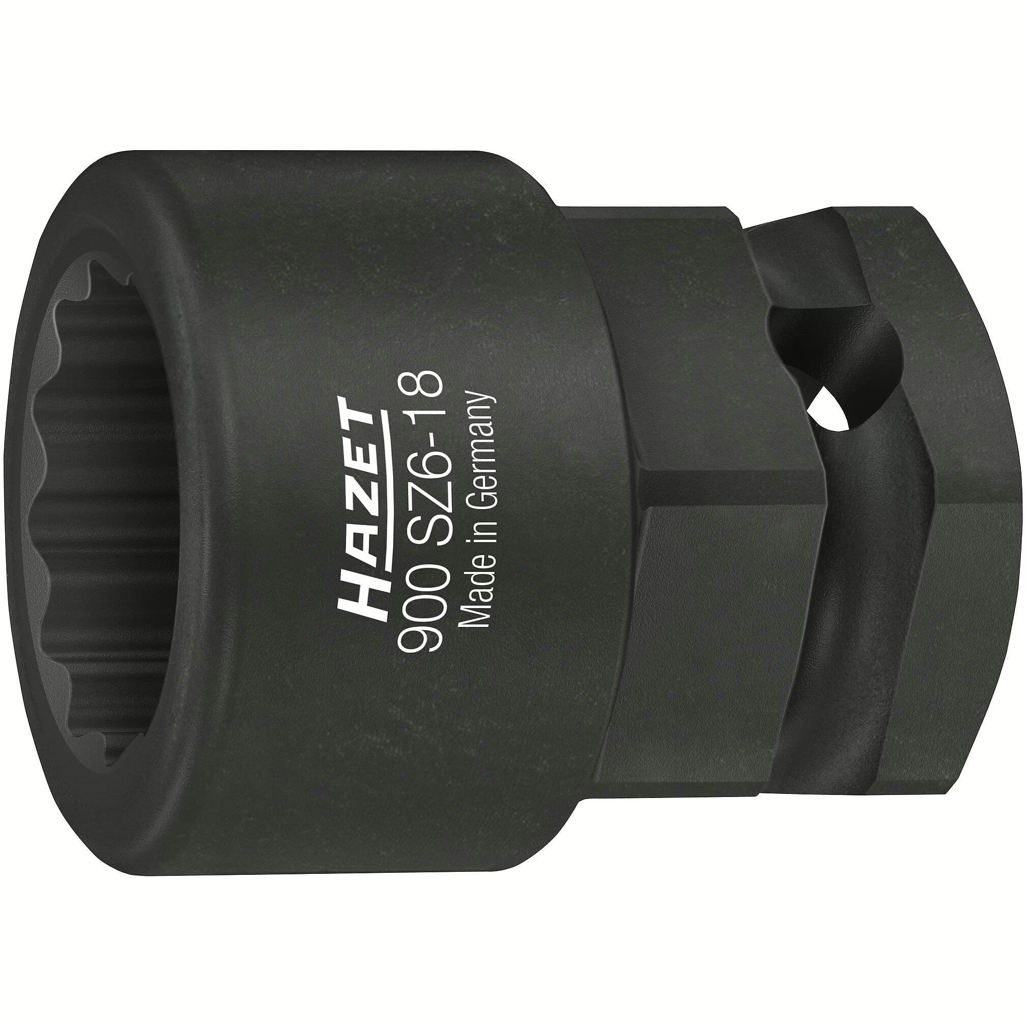 Hazet 900SZ6-18 1⁄2″ ∙ 24 mm outside hexagon Crankshaft socket ∙ Outside 12-point traction profile ∙ 18 mm