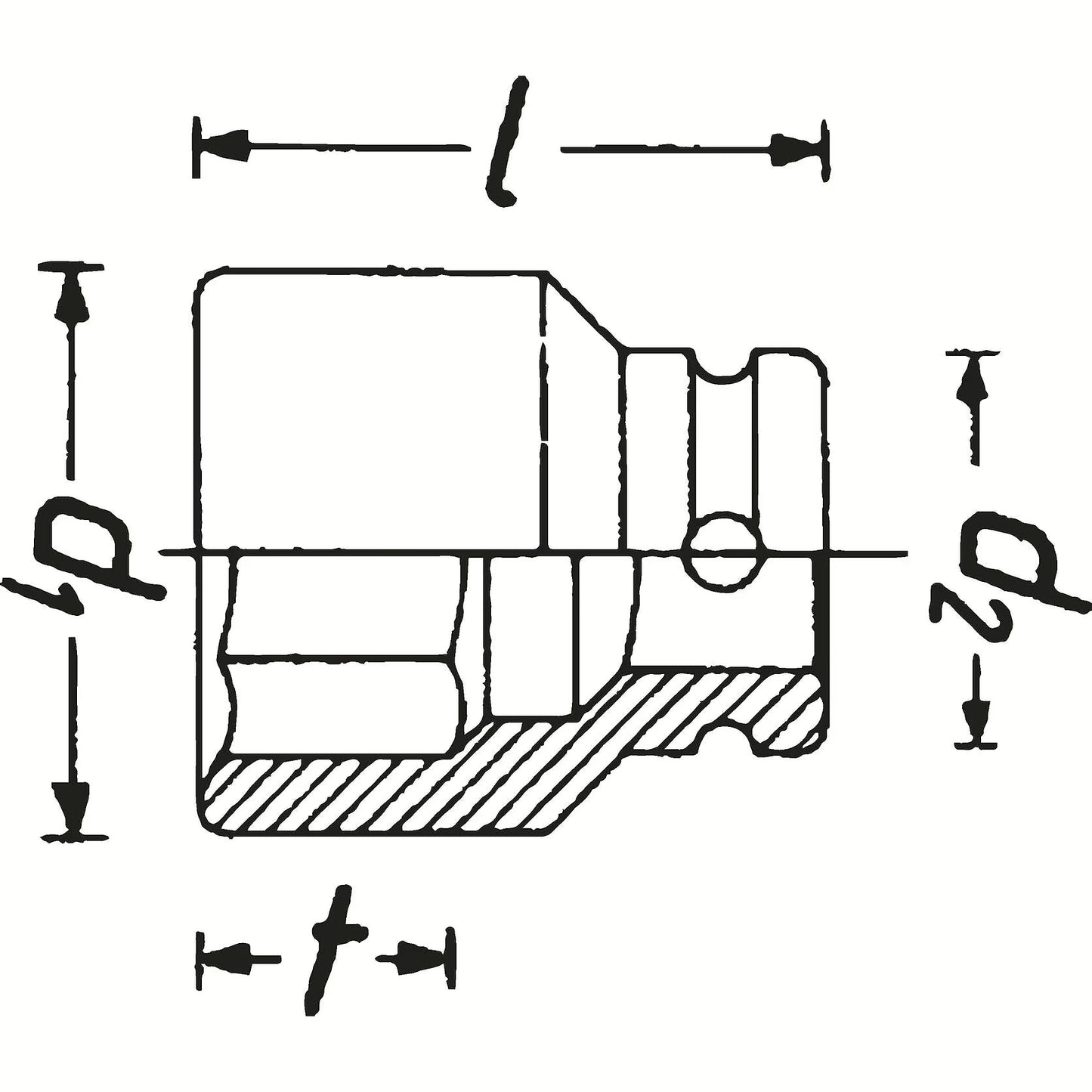 Hazet 900SZ6-27 1⁄2″ ∙ 24 mm outside hexagon Impact socket ∙ Outside 12-point traction profile ∙ 27 mm