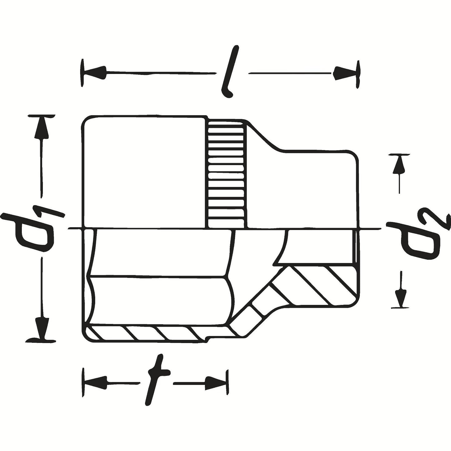 Hazet 900TZ-20.8-13/16 1⁄2″ Socket Outside 12-point traction profile 20.8 mm 13/16″