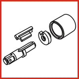 Hazet 9014P-1 1″ Impact wrench ∙ long spindle ∙ 3400 Nm