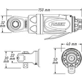 Hazet 9021P-2 3⁄8″ Mini air ratchet
