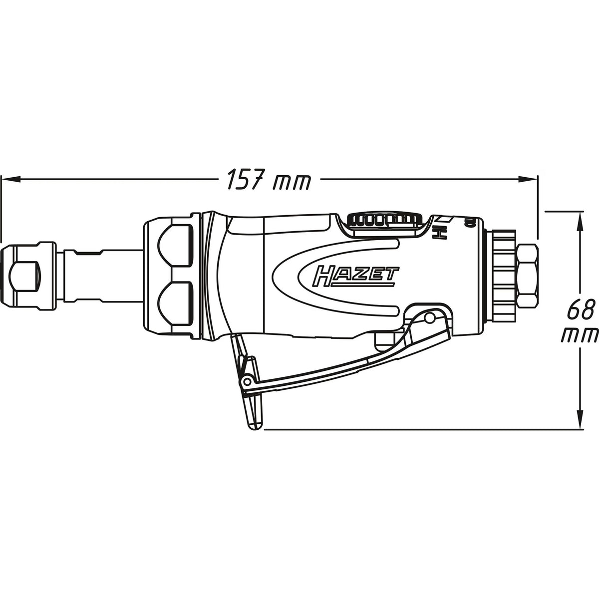 Hazet 9032N-1 Die grinder ∙ straight design