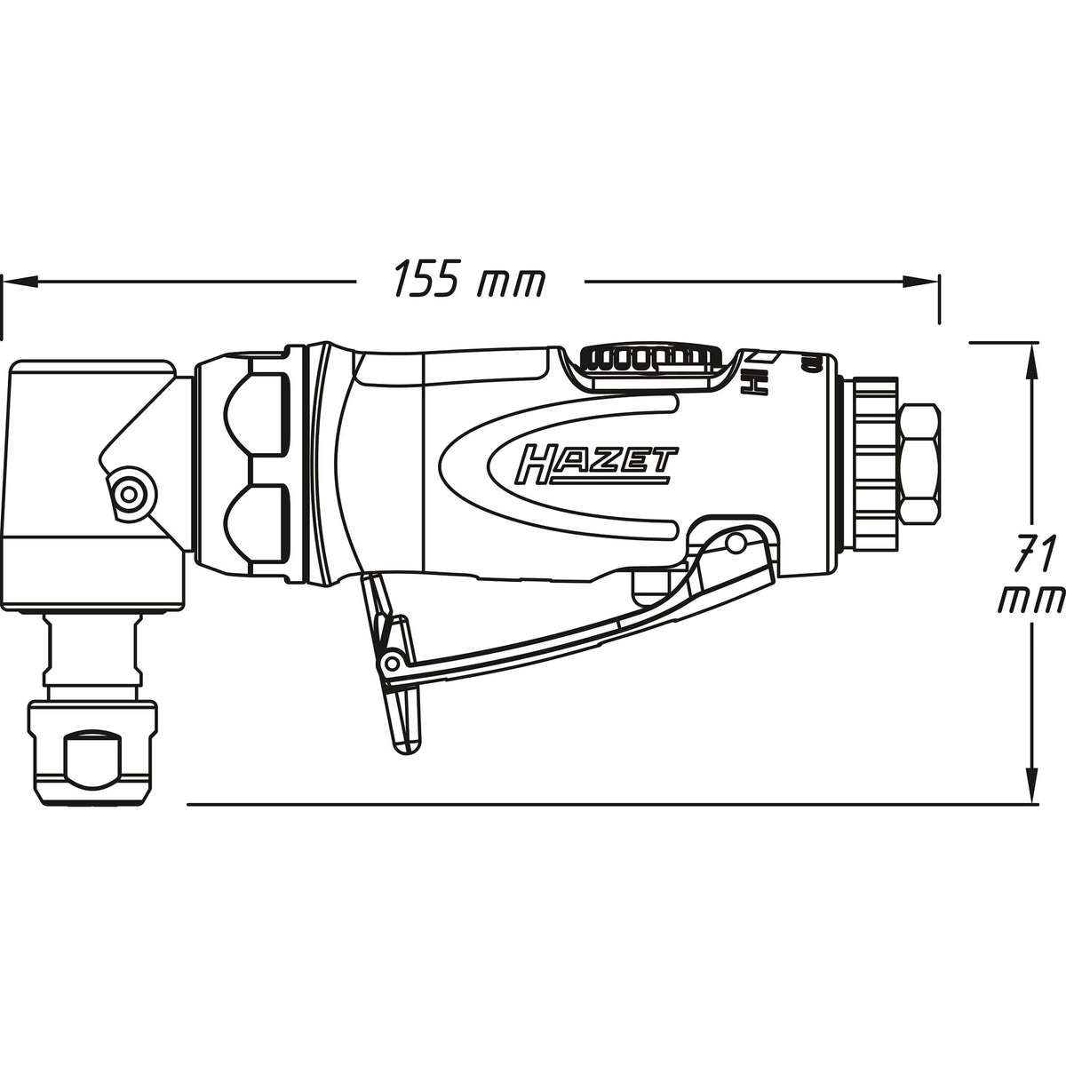 Hazet 9032N-5 Die grinder ∙ angled