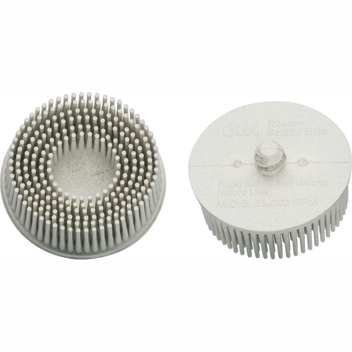 Hazet 9033-11-0120/2 Spare bristle grinder set ∙ white ∙ 2-piece∙ Roloc® quick-change system ∙ ⌀ 50 mm