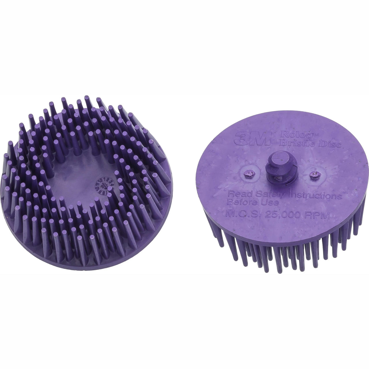 Hazet 9033-11-036/2 Spare bristle grinder set ∙ purple ∙ 2-piece∙ Roloc® quick-change system ∙ ⌀ 50 mm