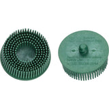 Hazet 9033-11-050/2 Spare bristle grinder set ∙ green ∙ 2-piece∙ Roloc® quick-change system ∙ ⌀ 50 mm