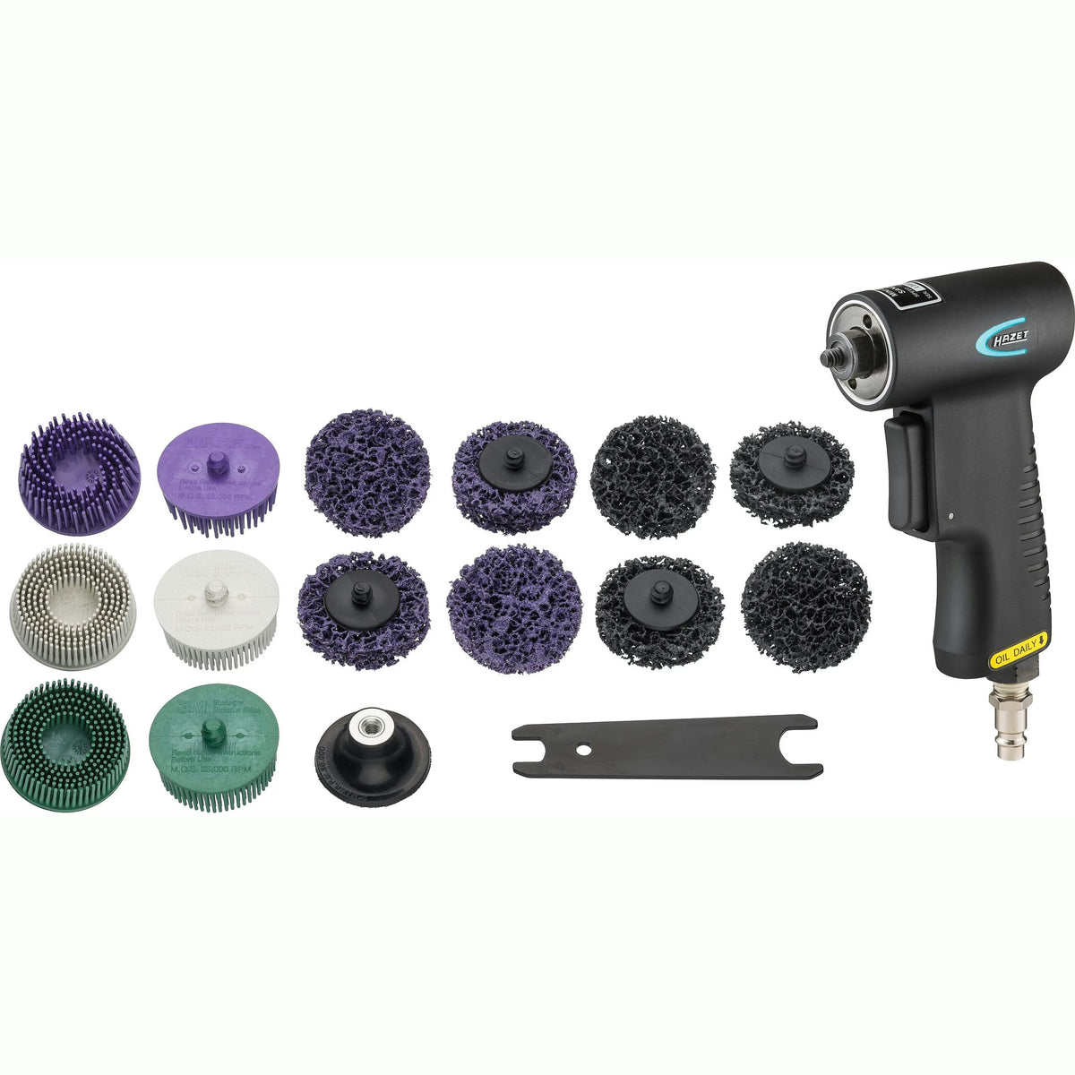 Hazet 9033-11/17 Bristle grinder set