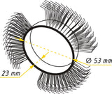 Hazet 9033-6-02/5 Brush belt ∙ 23 mm wide ∙ coarse ∙ bent tips