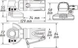 Hazet 9033M-7 Mini right-angle grinder