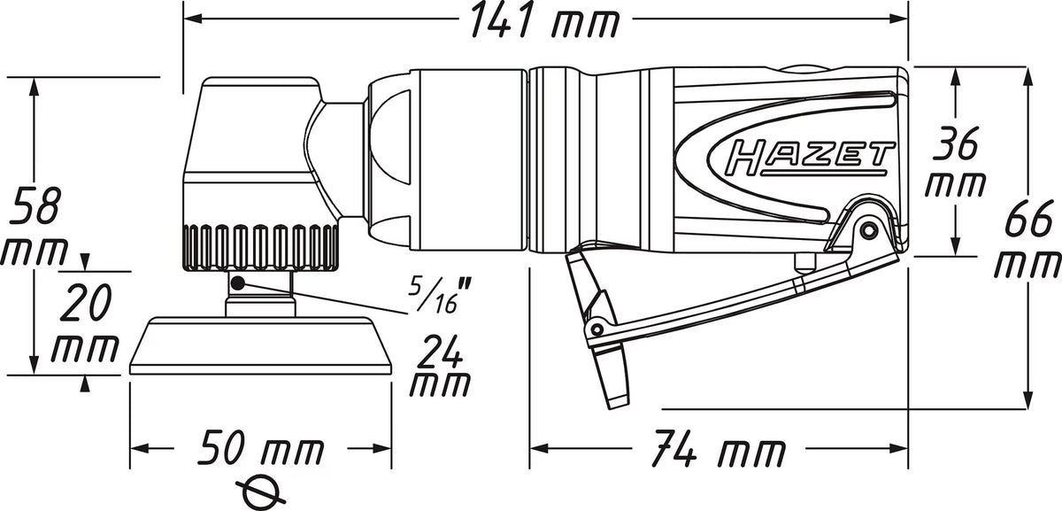 Hazet 9033M-9 Mini polisher