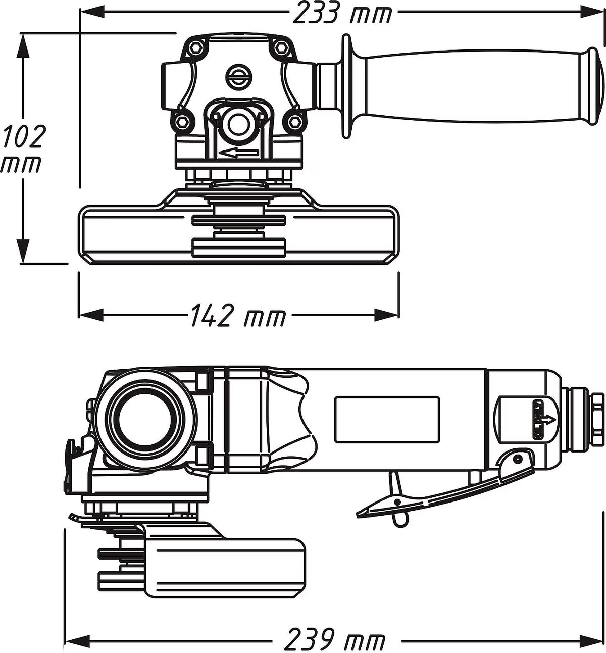Hazet 9033N-7 Right-angle grinder
