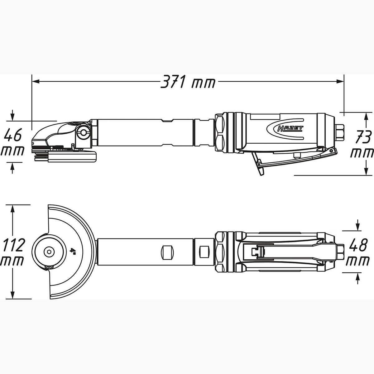 Hazet 9033P-8 Angle grinder
