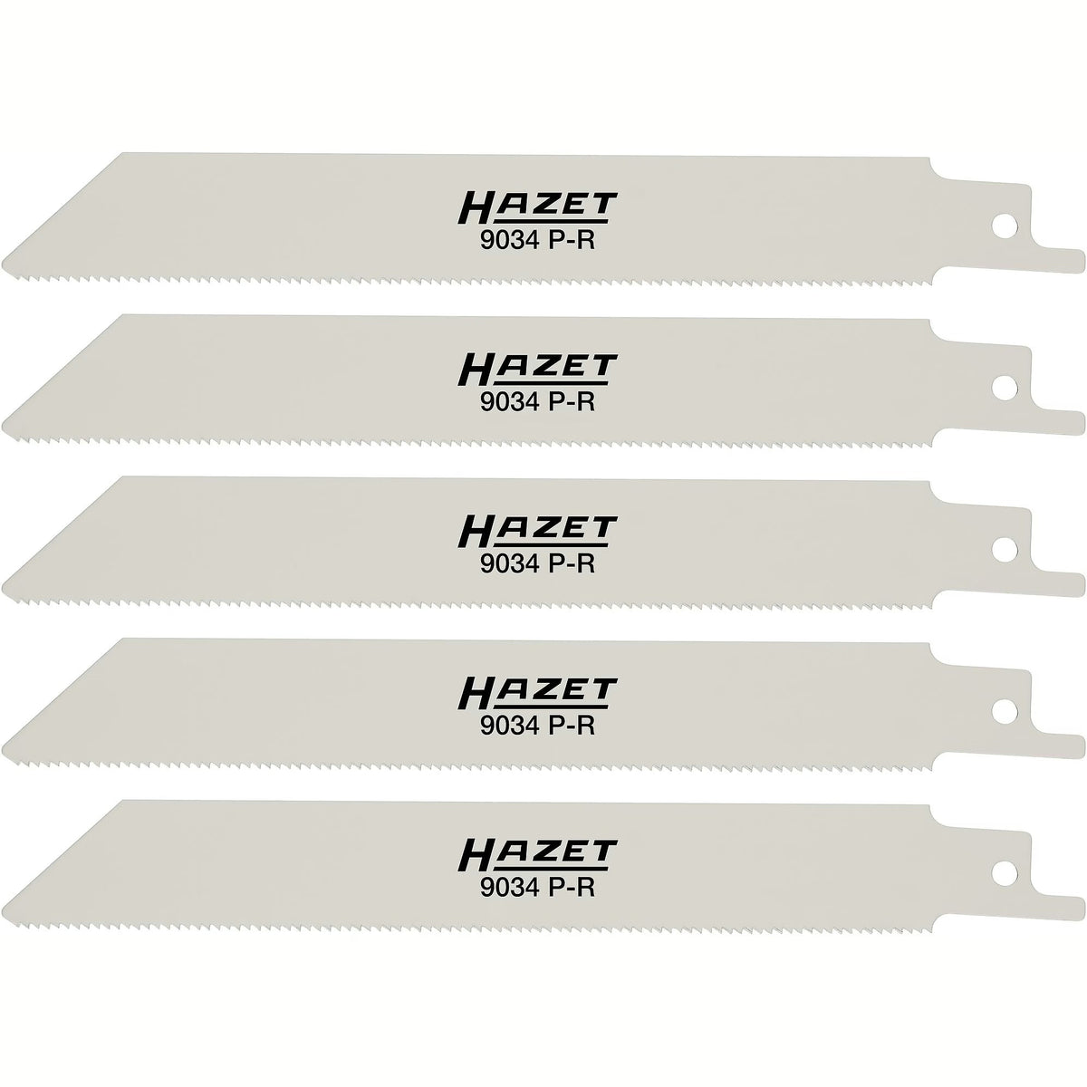 Hazet 9034P-R/5 Reciprocating sabre saw blades∙ 18 teeth / inch ∙ bevelled ∙ corrugated teeth ∙ total length: 153 mm