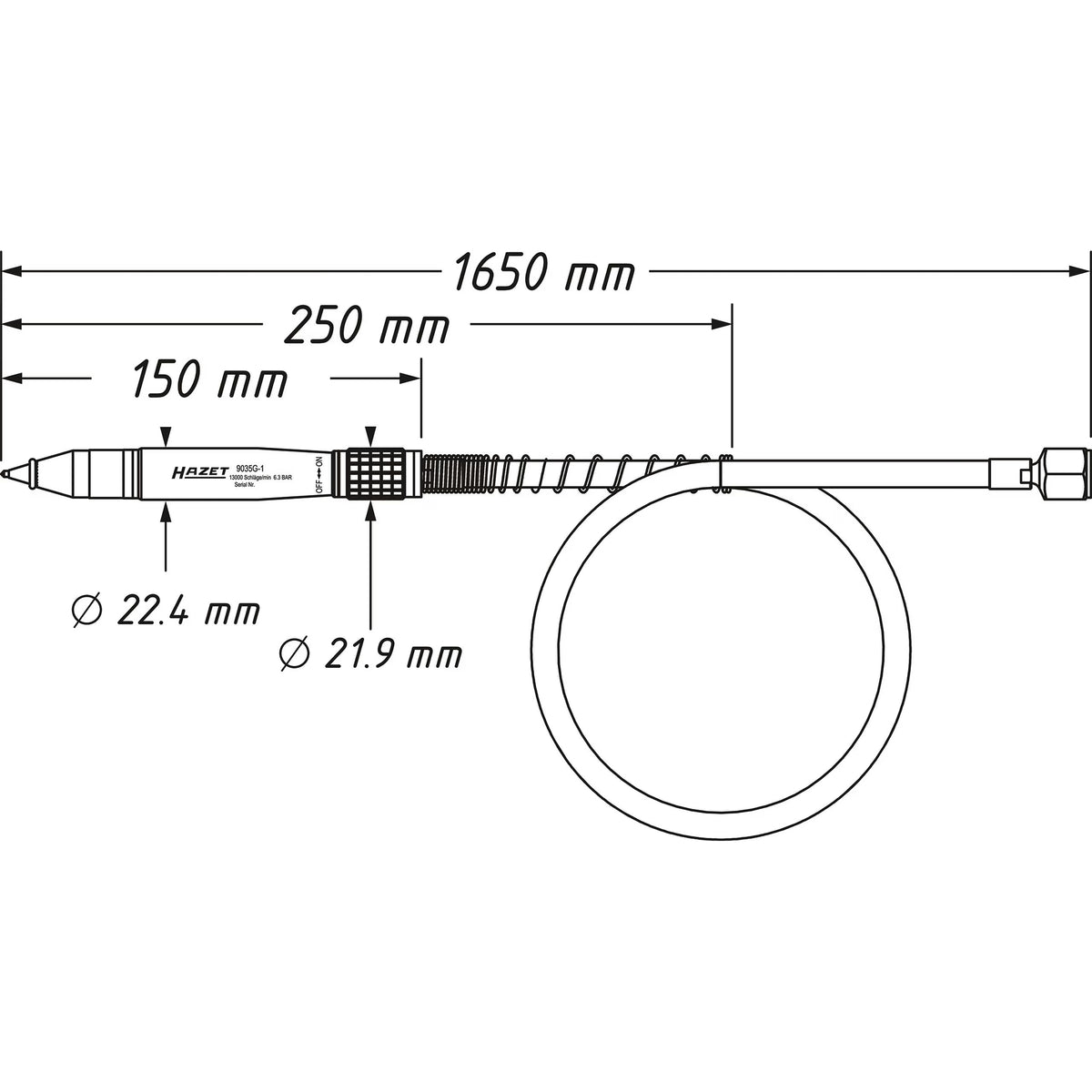 Hazet 9035G-1 Engraving pen