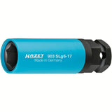 Hazet 903SLG6-17 1⁄2″ ∙ 24 mm outside hexagon Impact socket ∙ Outside hexagon traction profile ∙ 17 mm