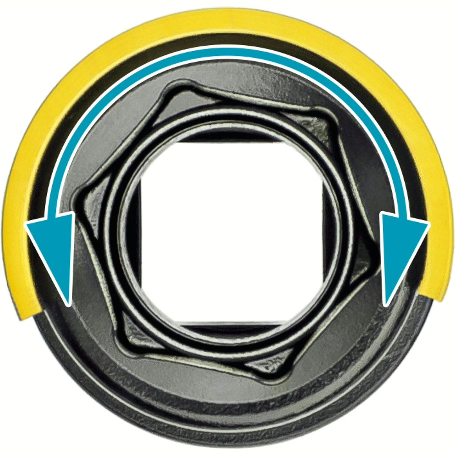 Hazet 903SLG6-17 1⁄2″ ∙ 24 mm outside hexagon Impact socket ∙ Outside hexagon traction profile ∙ 17 mm