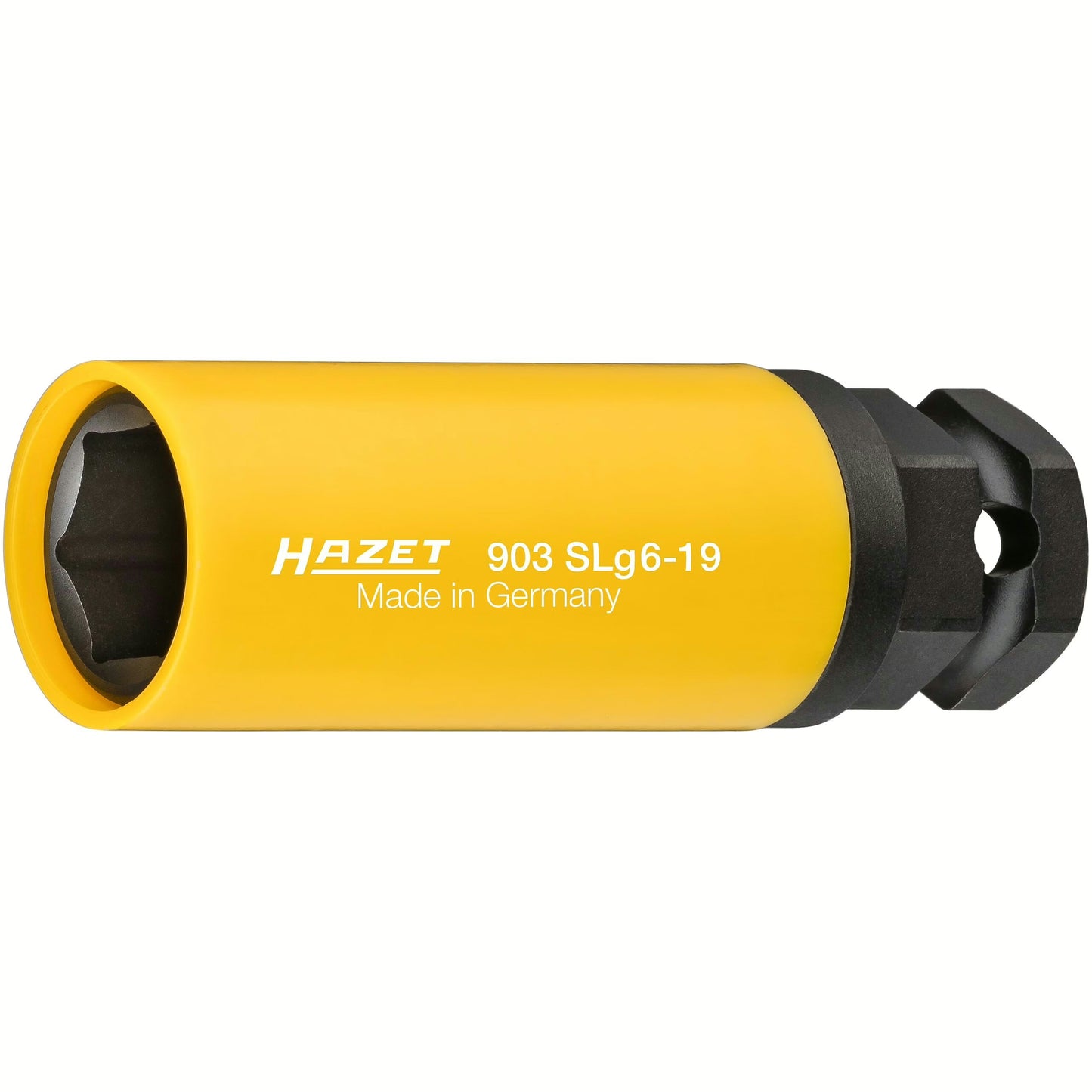 Hazet 903SLG6-19 1⁄2″ ∙ 24 mm outside hexagon Impact socket ∙ Outside hexagon traction profile ∙ 19 mm