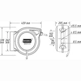 Hazet 9040N-13 Hose reel ∙ 15 m ∙ 13 mm inner ⌀