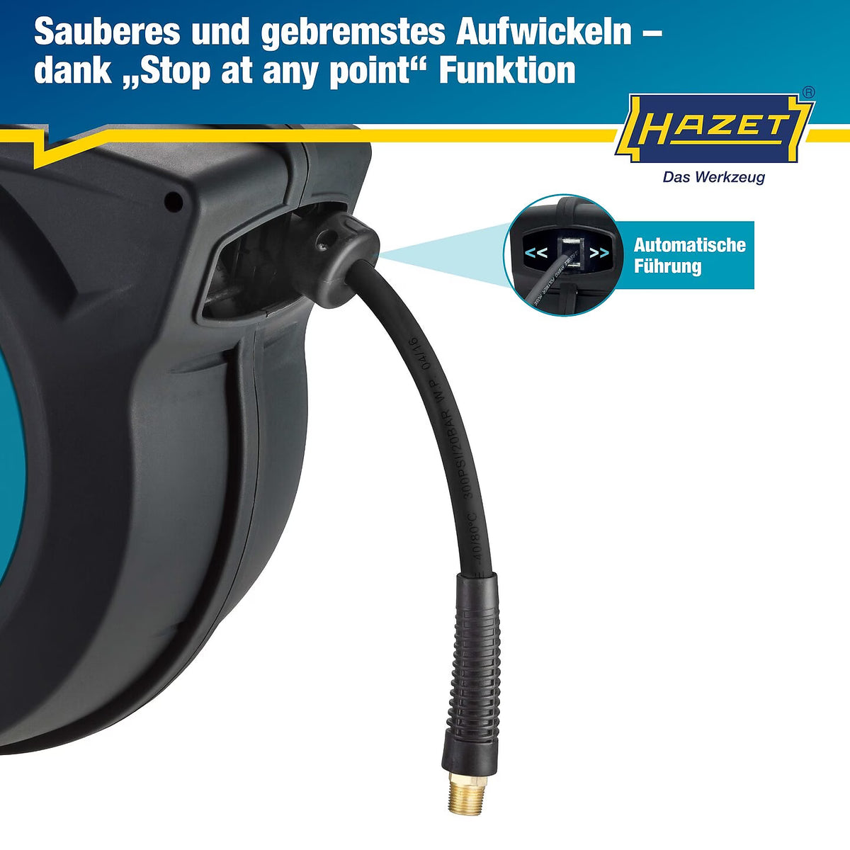 Hazet 9040N-13 Hose reel ∙ 15 m ∙ 13 mm inner ⌀