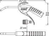 Hazet 9040P-1 Air blow gun ∙ 100 mm