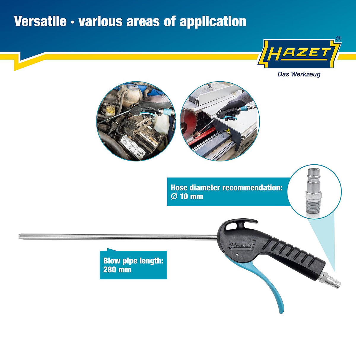 Hazet 9040P-2 Air blow gun ∙ 300 mm