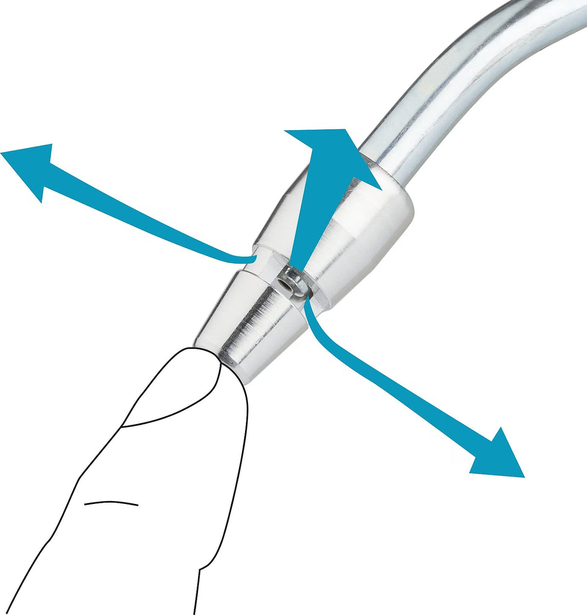 Hazet 9040P-4 Air blow gun ∙ 100 mm ∙ with Venturi nozzle and bent pipe