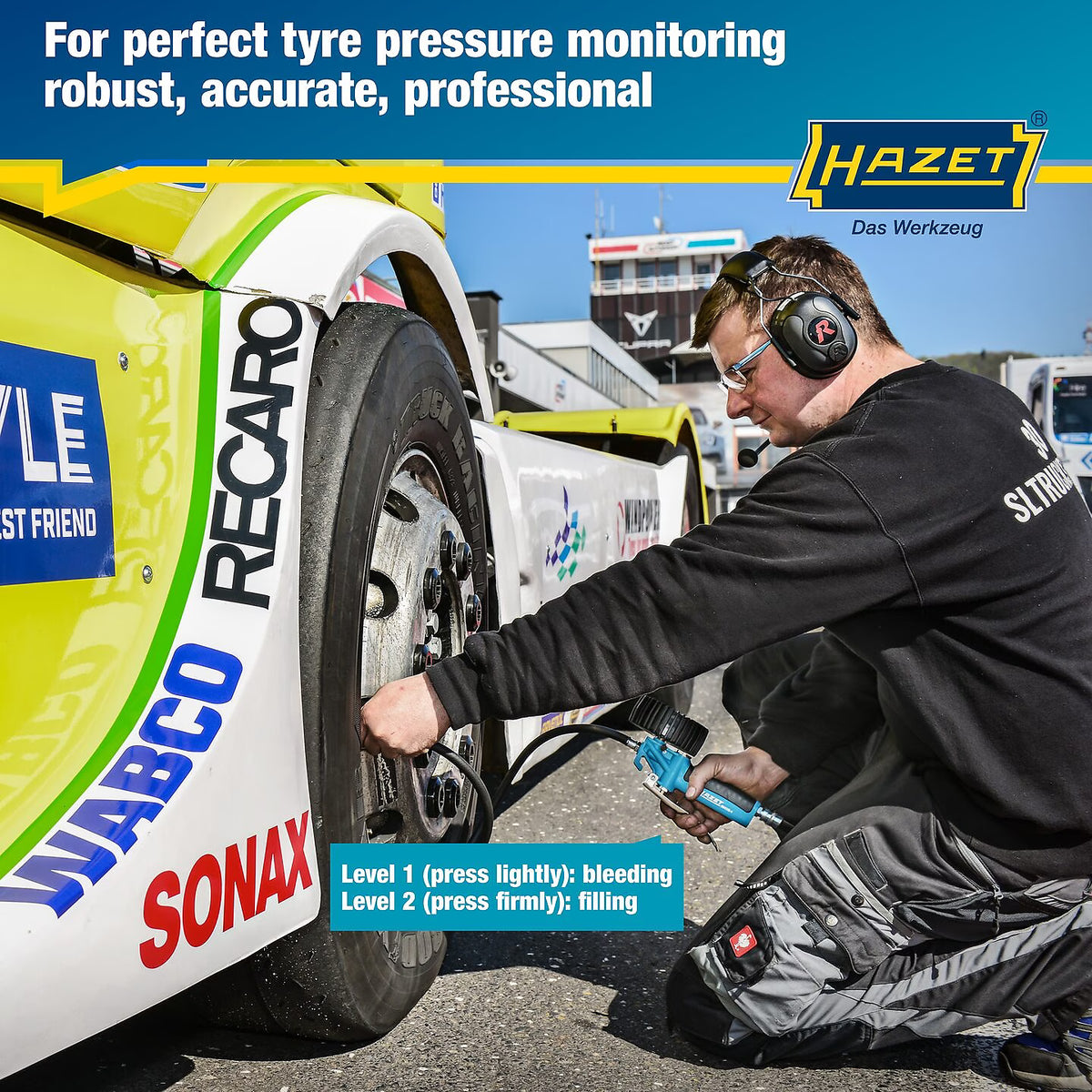 Hazet 9041G-1 Tyre inflator ∙ calibrated