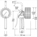 Hazet 9041G-1 Tyre inflator ∙ calibrated